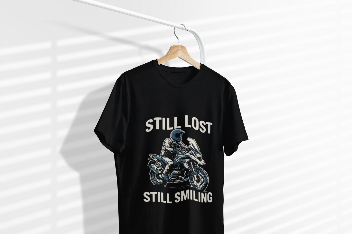 "Still Lost, Still Smiling" Unisex Softstyle T-Shirt - Perfect for Riders, Adventure Lovers, Casual Wear, Gift for Motivational Souls, [...]